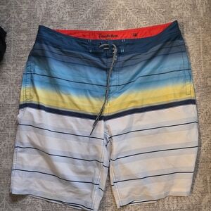 Goodfellow & Co Men's Multicolor Striped Board Shorts